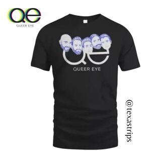 NWT Queer Eye Five Cast Members Black S/S Tee T-Shirt Shirt M XXL